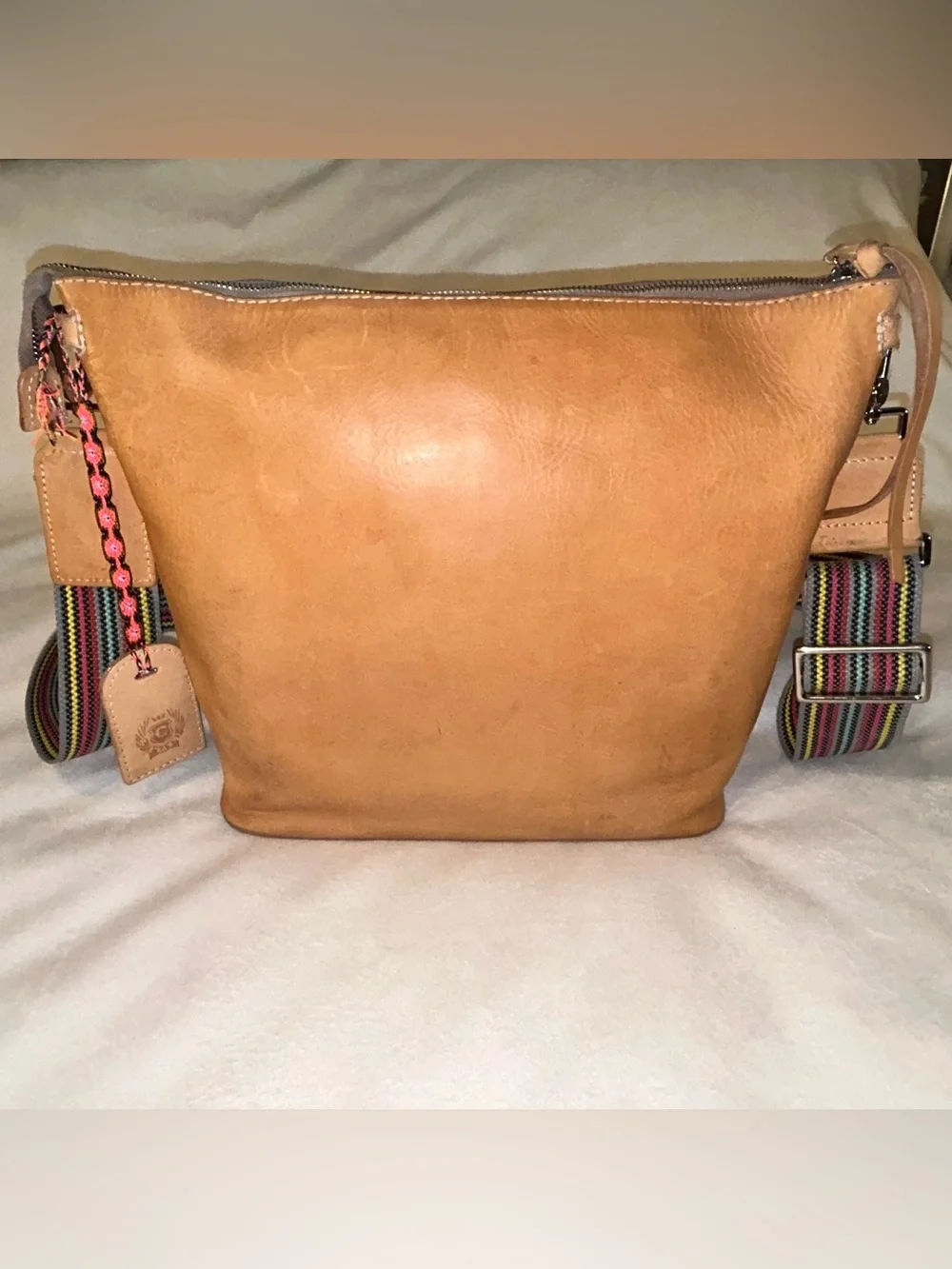 Consuela tan leather